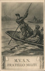 militia fighting for their nation Postcard