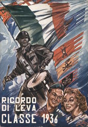 A Souvenir of Military Service - Class Of 1936 Postcard