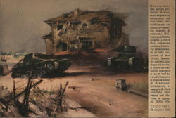 Silver medal for military valor in the field to Carrista Barresi Pietro Postcard