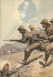 438th Battalion CC. NN. - Mobilized for East Africa Postcard