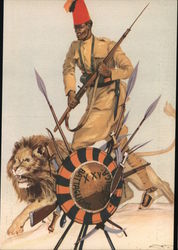 25th Indigenous Battalion of Eritrea Italy World War II Postcard Postcard Postcard