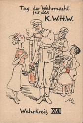 Day of the Army, War Winter Assistance Program Postcard