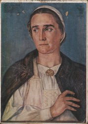 Racial Propaganda, "Leader of German Women in Romania" Postcard