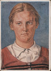 Racial Propaganda, Leader of the League of German Girls", Nazi Youth Group  Girl's Postcard