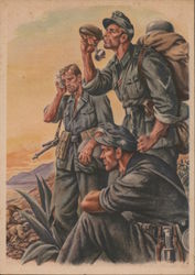 Afrika Corps, "At the End of the March" Postcard