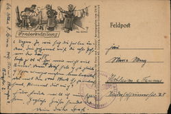 Humor, Soldiers, Laundry, "Special Distribution" Postcard