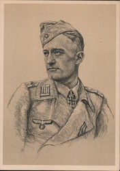 Kinght's Cross Recipient Wagner, Artillery Officer 1942 Postcard