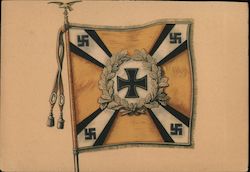 Flag of the Luftwaffe, Air Force, Calendar for Nazi Fund for War Victims Postcard