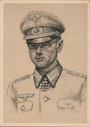 Gotthard Essbach - Knights Cross of the Army Postcard