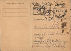 Personal Mail, to Graz, Austria 1942 "City of the Census, 1942" Postcard