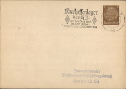 Personal Mail, Camp Kurhessen, "On the Lake and in the Alps" Postcard