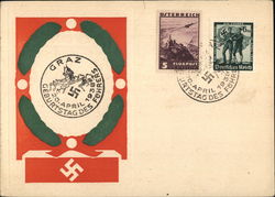 commemorative cancel "Geburtstag des Führers" (Hitler's birthday) Postcard