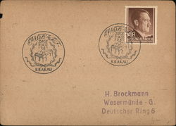 Deutsches Reich / Generalgouvernement commemorative cancel "Mozart-Tage 8.-14.12.1941" Postcard