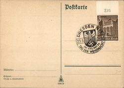 commemorative cancel "Tag der Wehrmacht" (Inf. Ers. Rgt. 56) postal district Dresden N 15 Postcard