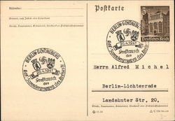 commemorative cancel "Großtausch der KdF-Sammlergruppen des Kreises IV" postal district Berlin-Schöneberg Postcard