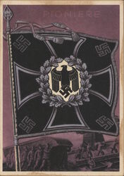 The Victorious Flags and Standards of the German Army, Propaganda 1937 Postcard