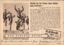 Rare: 1939 Propaganda Hitler Youth, Nazi Newspaper Postcard