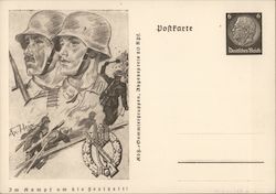 Propaganda, Soldiers, "In the Struggle for Freedom", Insignia Postcard