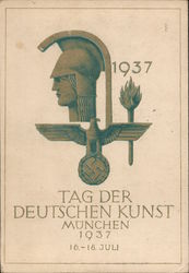"Day of German Art, Munich", 1937, Classical Motif Postcard