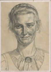 German Blood Nobility in the World, Physical Education Teacher in Folk Costume Postcard