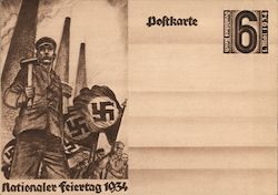 1st May 1934. National Labor Day Commemorative Postcard Postcard