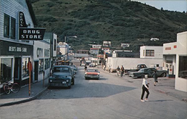 Part of Kodiak's Main Street Alaska