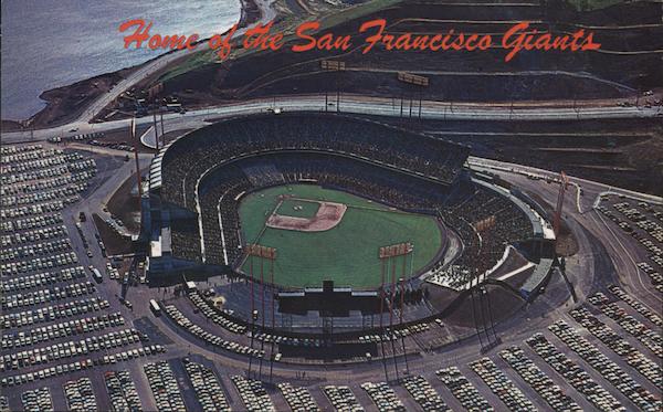 Aerial View of Candlestick Park San Francisco California