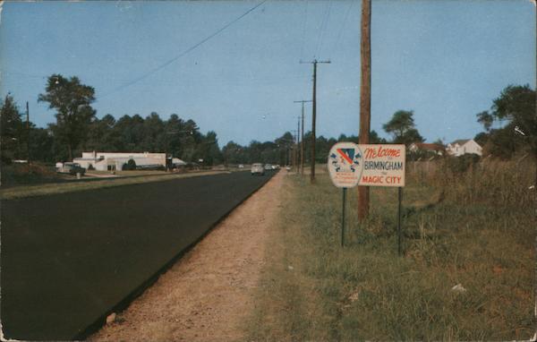 Entering Birmingham on U.S. 11 Highway Alabama
