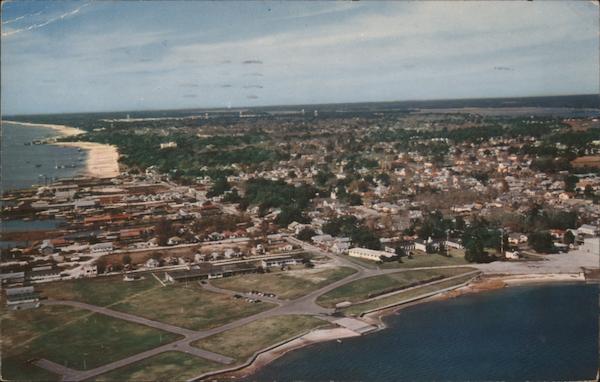 Aerial view of Historic Biloxi Mississippi
