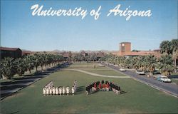 Main Mall Looking Toward Old Main, University of Arizona Postcard