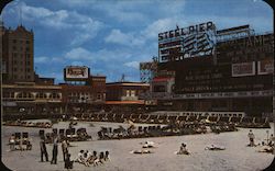 Attractions at Steel Pier Atlantic City, NJ Postcard Postcard Postcard