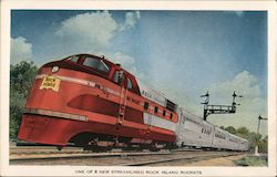 One of Eight New Streamlined Rock Island Rockets Postcard