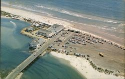 Aerial View of Beach Area Postcard