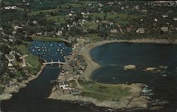 Aerial View of Perkins Cove Postcard