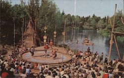 Frontierland Indian Village Postcard