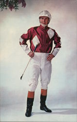 Horse Racing Jockey - Paul's Harness Shop Archbold, OH Postcard Postcard Postcard