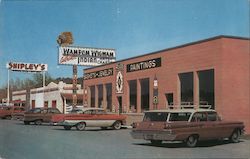 Looking West at Shipley's Mineral House and Wampum Wigwam Postcard