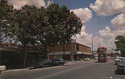 Street Scene - Double Decker Bus Postcard