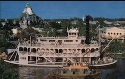 Mark Twain - Frontierland Postcard