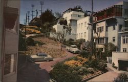 View of Lombard Street Postcard