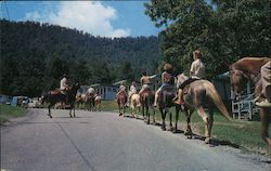 Horseback Riding at Fontana Village Resort Fontana Dam, NC Postcard Postcard Postcard