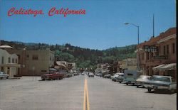 View of Town Calistoga, CA Postcard Postcard Postcard