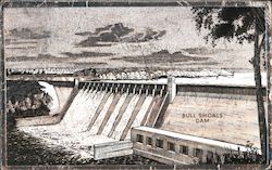 BULL SHOALS DAM Arkansas Postcard Postcard Postcard