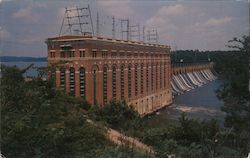 Alabama Power Company's Lay Dam, on the Coosa River Postcard
