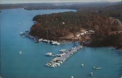 State Line Boat Dock Postcard