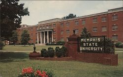 West Hall, Memphis State University Postcard