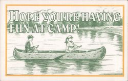 Hope you're having fun at camp! Postcard