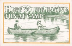 Hope you're having fun at camp! Lubbock, TX Postcard Postcard Postcard