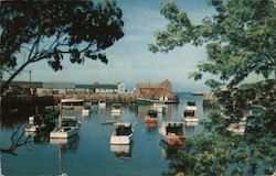 Picturesque View of Rockport Harbor Postcard