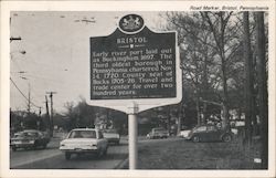 Road Marker Postcard